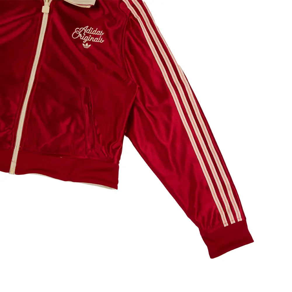 W Reversible Firebird Track Top 'Warm Vanilla Team Victory Red'