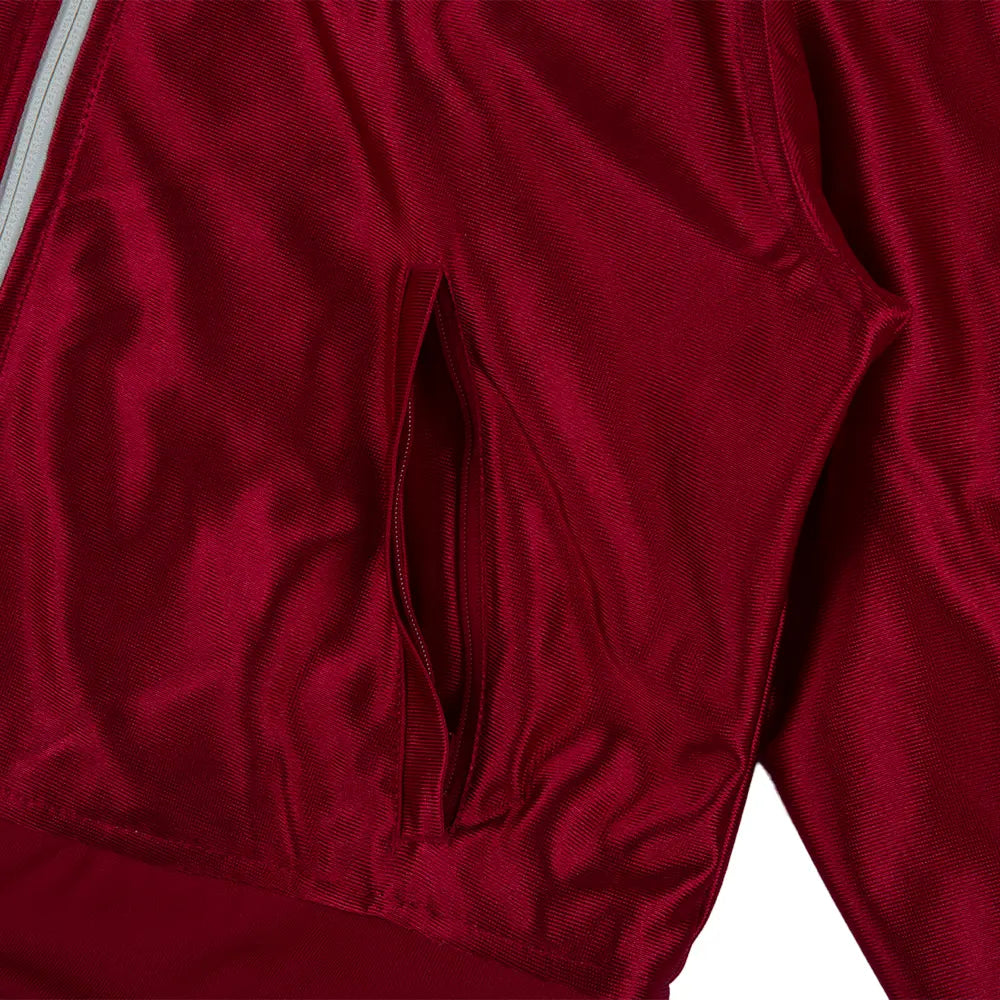 W Reversible Firebird Track Top 'Warm Vanilla Team Victory Red'