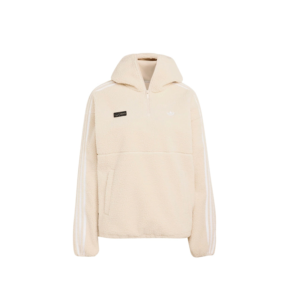 W Jennie x Adiluna Season 2 Fleece Hoodie Jacket 'Clear Brown'