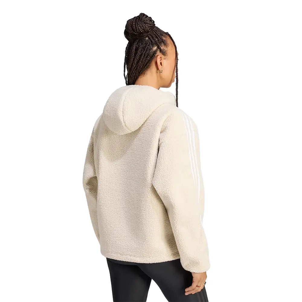 W Jennie x Adiluna Season 2 Fleece Hoodie Jacket 'Clear Brown'