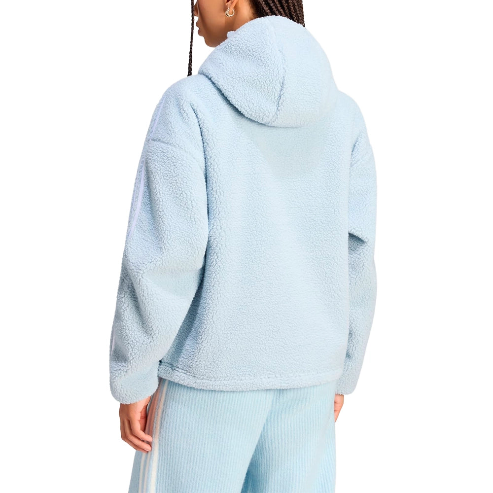 W Jennie x Adiluna Season 2 Fleece Hoodie Jacket 'Wonder Blue'