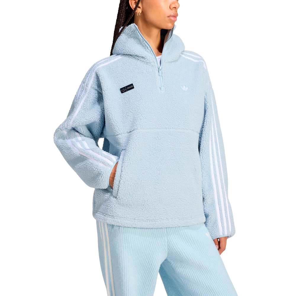W Jennie x Adiluna Season 2 Fleece Hoodie Jacket 'Wonder Blue'