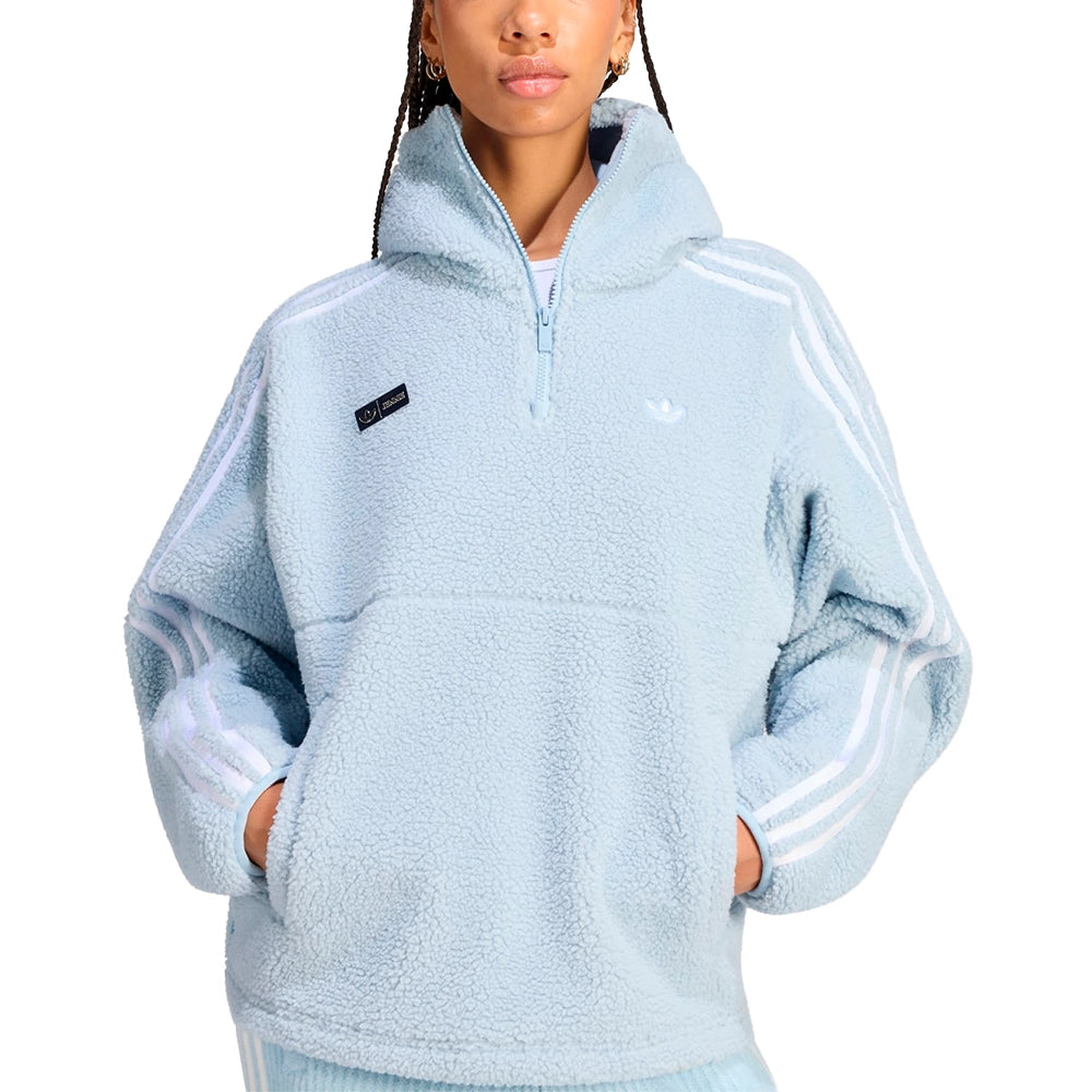 W Jennie x Adiluna Season 2 Fleece Hoodie Jacket 'Wonder Blue'