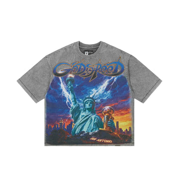 Liberty Reigns Tee 'Grey Wash'