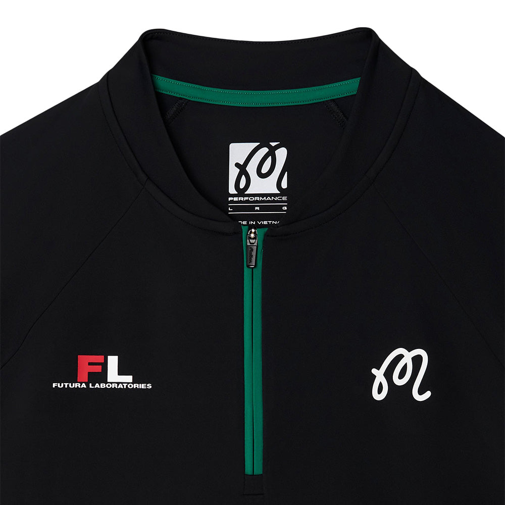 MALBON x FUTURA Zip Raglan Blade Polo 'Black'