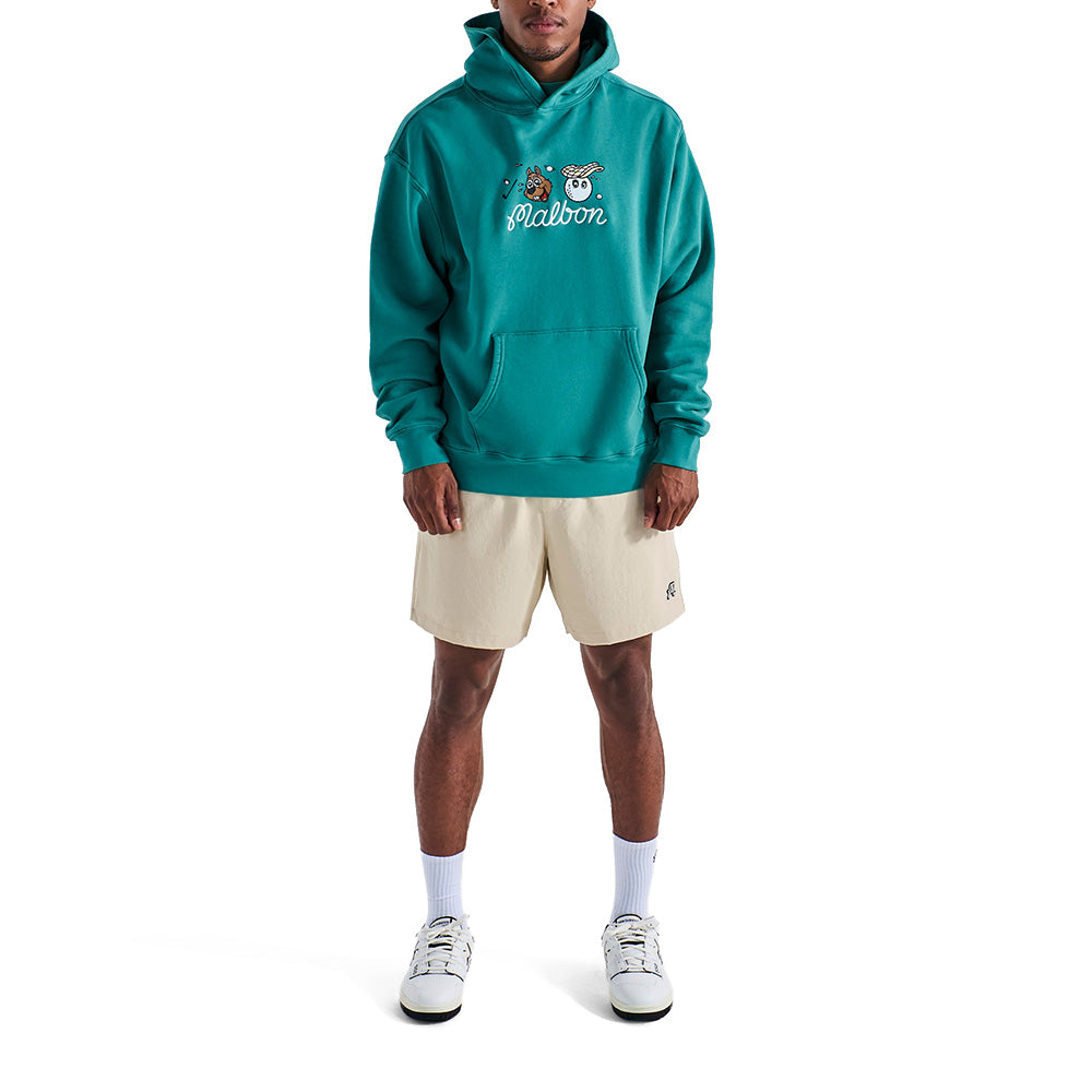 Two Man Scramble Hoodie 'Blue Green'