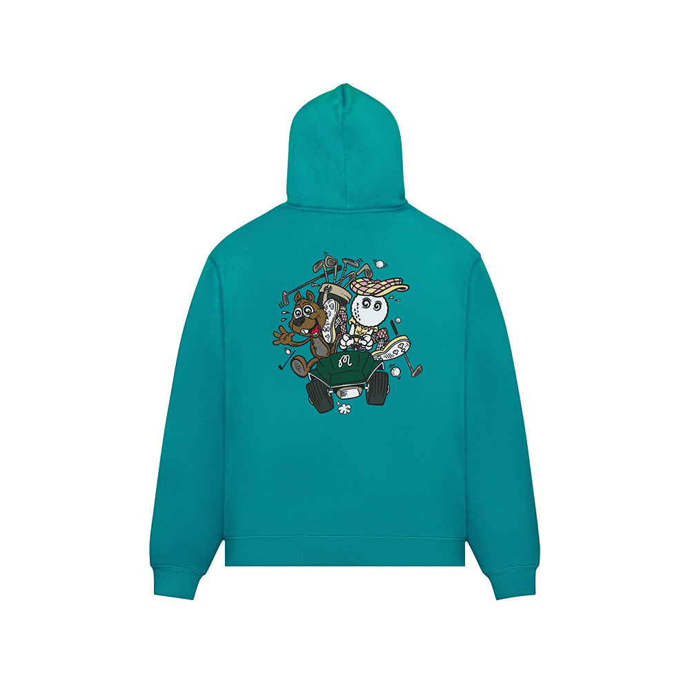 Two Man Scramble Hoodie 'Blue Green'