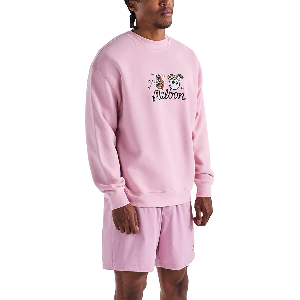 Two Man Scramble Crew Fleece 'Pink' – TĀKOUT NY