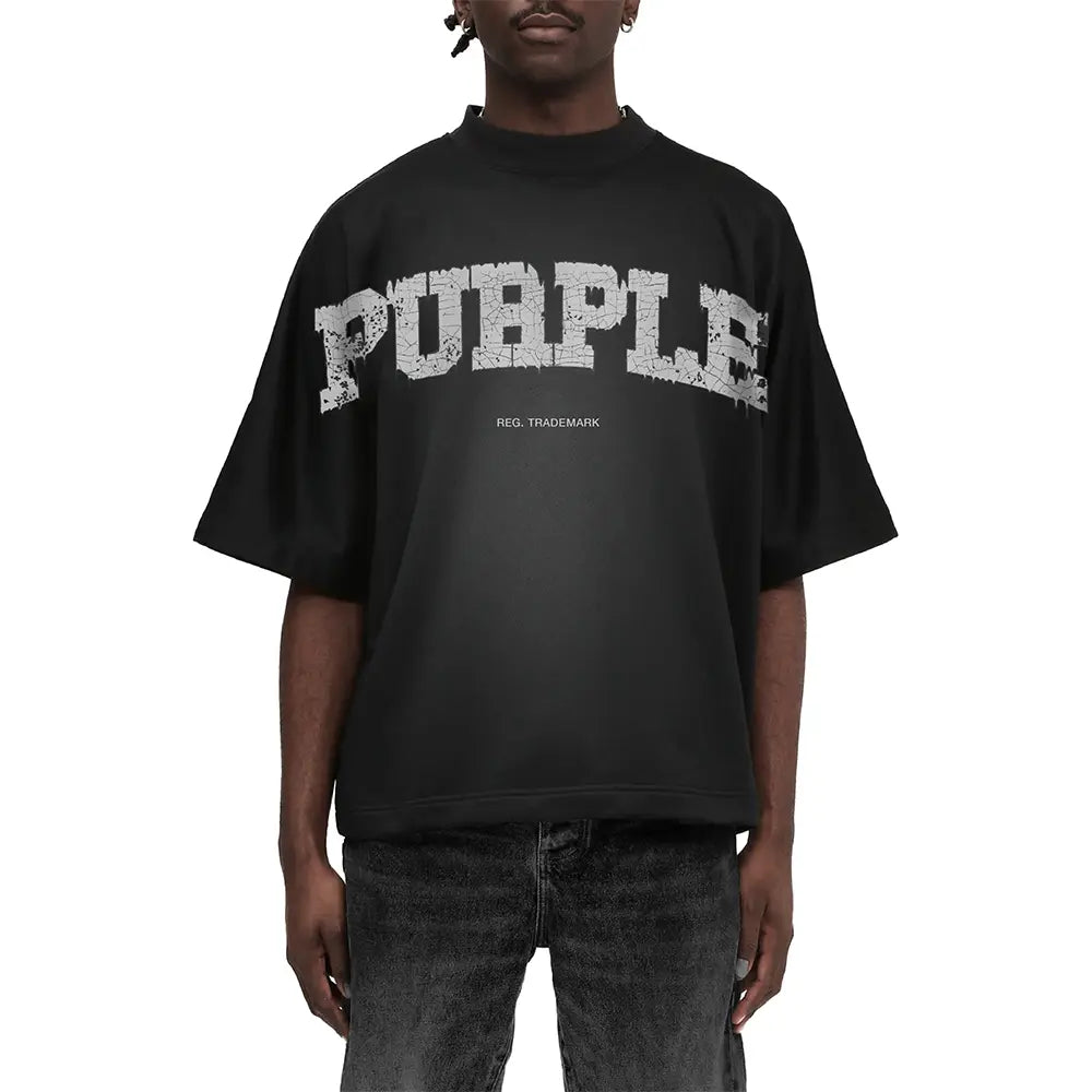 Heavyweight Textured Jersey SS Tee 'Black'