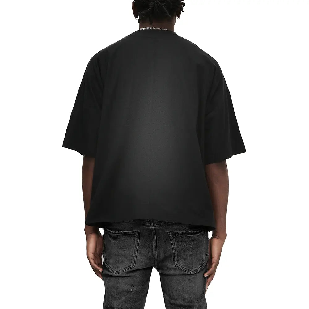 Heavyweight Textured Jersey SS Tee 'Black'