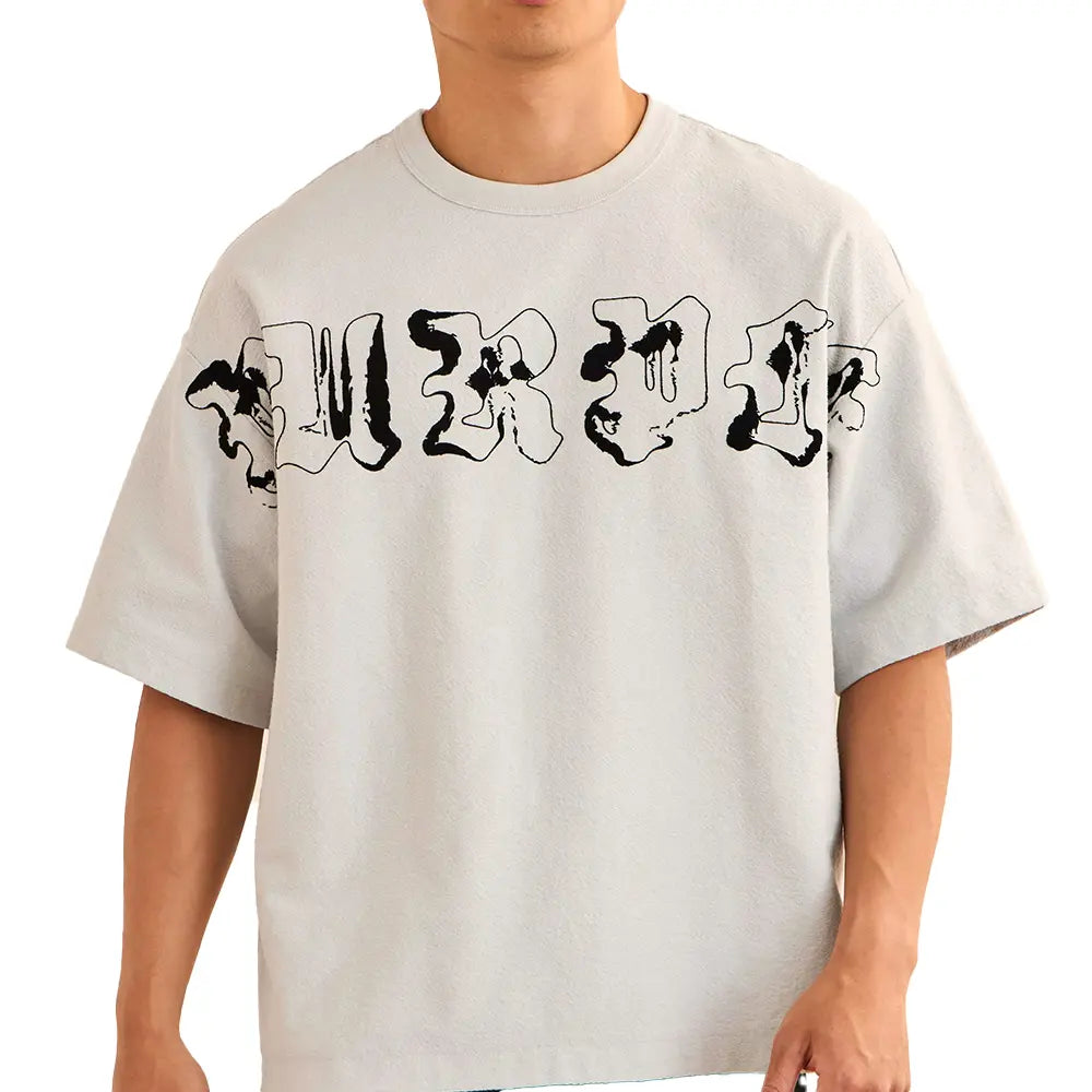 Heavyweight Textured Jersey SS Tee 'Grey'