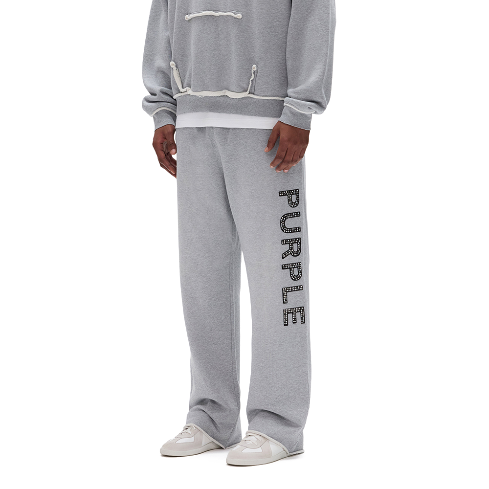 Crystal Applique Sweatpants 'Heather Grey'