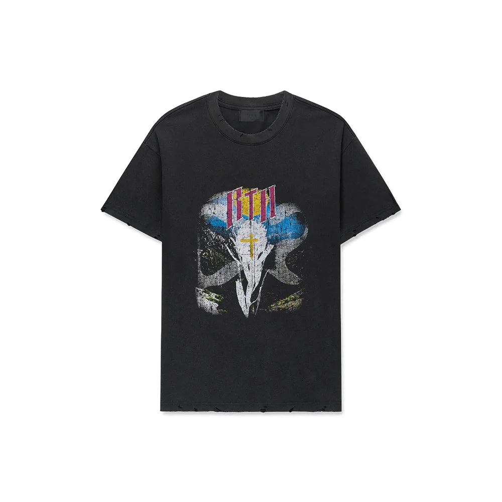 Colin Oversized Short Sleeve Tee 'Black Scenery'
