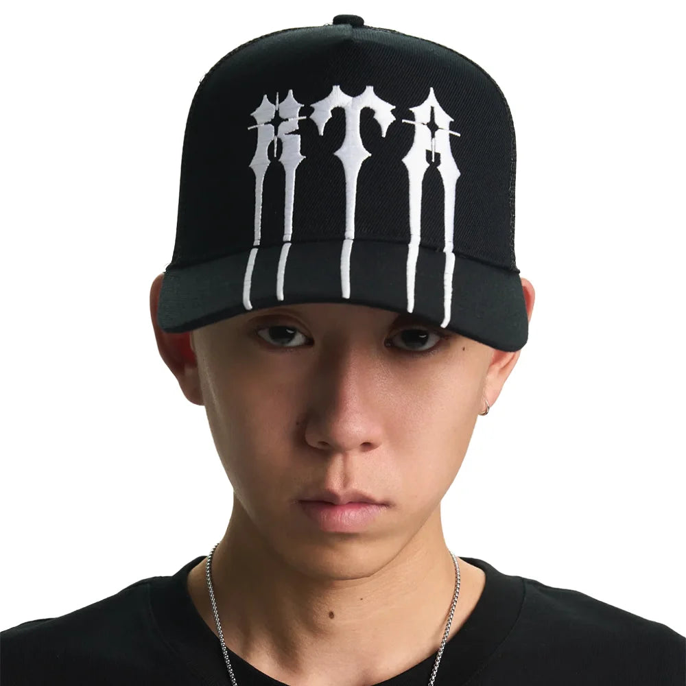 Gideon Trucker Hat 'Black Spiked RtA'