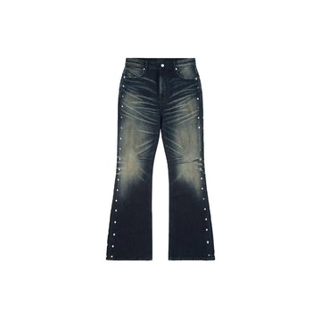 Mael Slim Flare Jean 'Abyss Drift Stud'