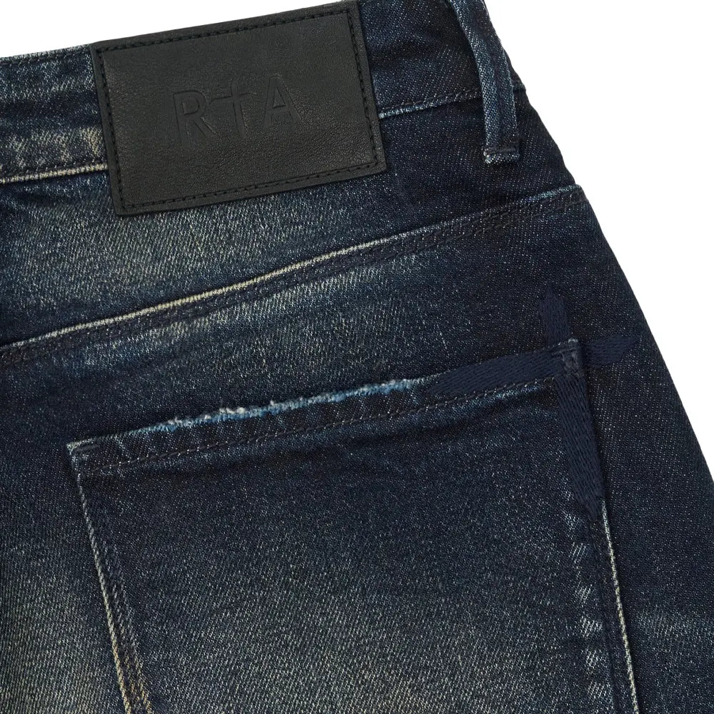 Mael Slim Flare Jean 'Abyss Drift Stud'