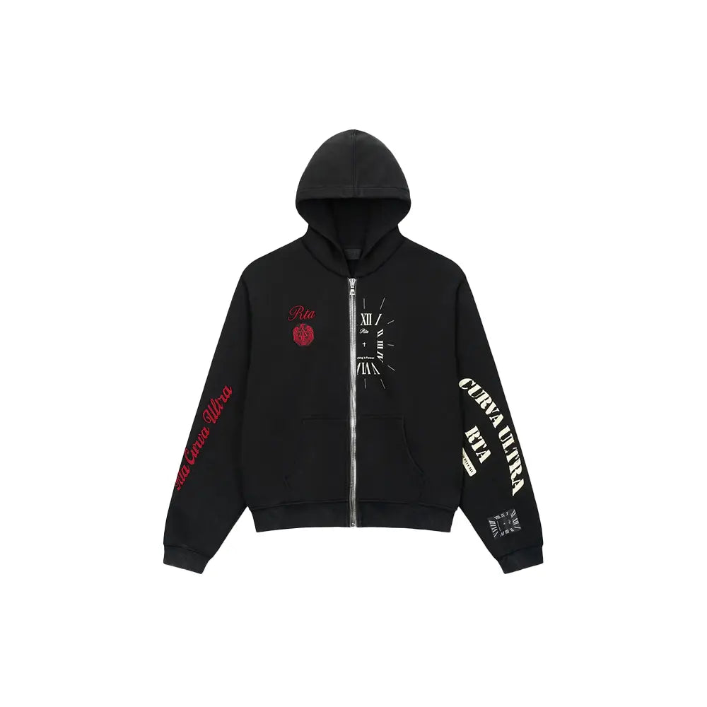 Riko Half Half Zip Up 'Vintage Black Combo'
