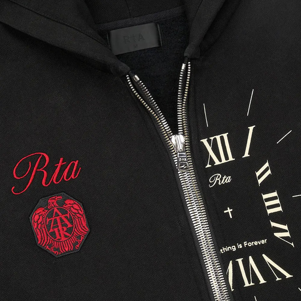 Riko Half Half Zip Up 'Vintage Black Combo'