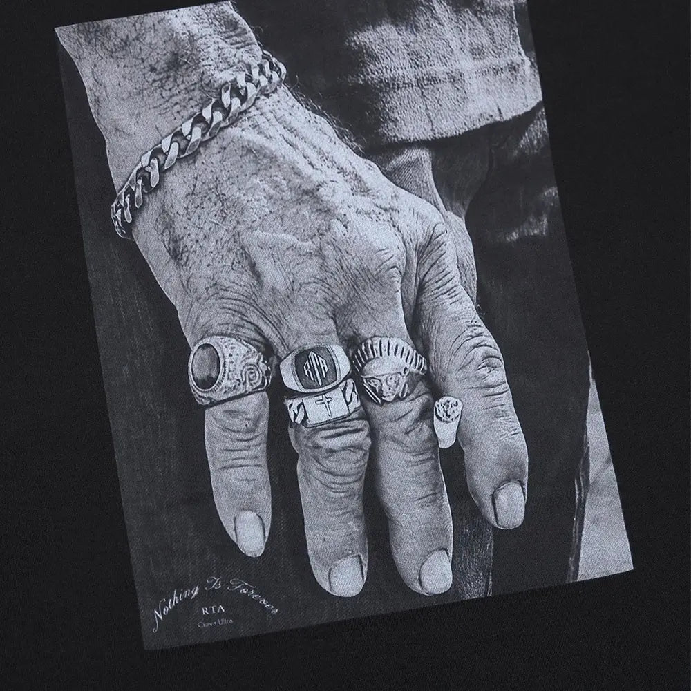 Liam Short Sleeve Tee 'Black Mafia Hand'