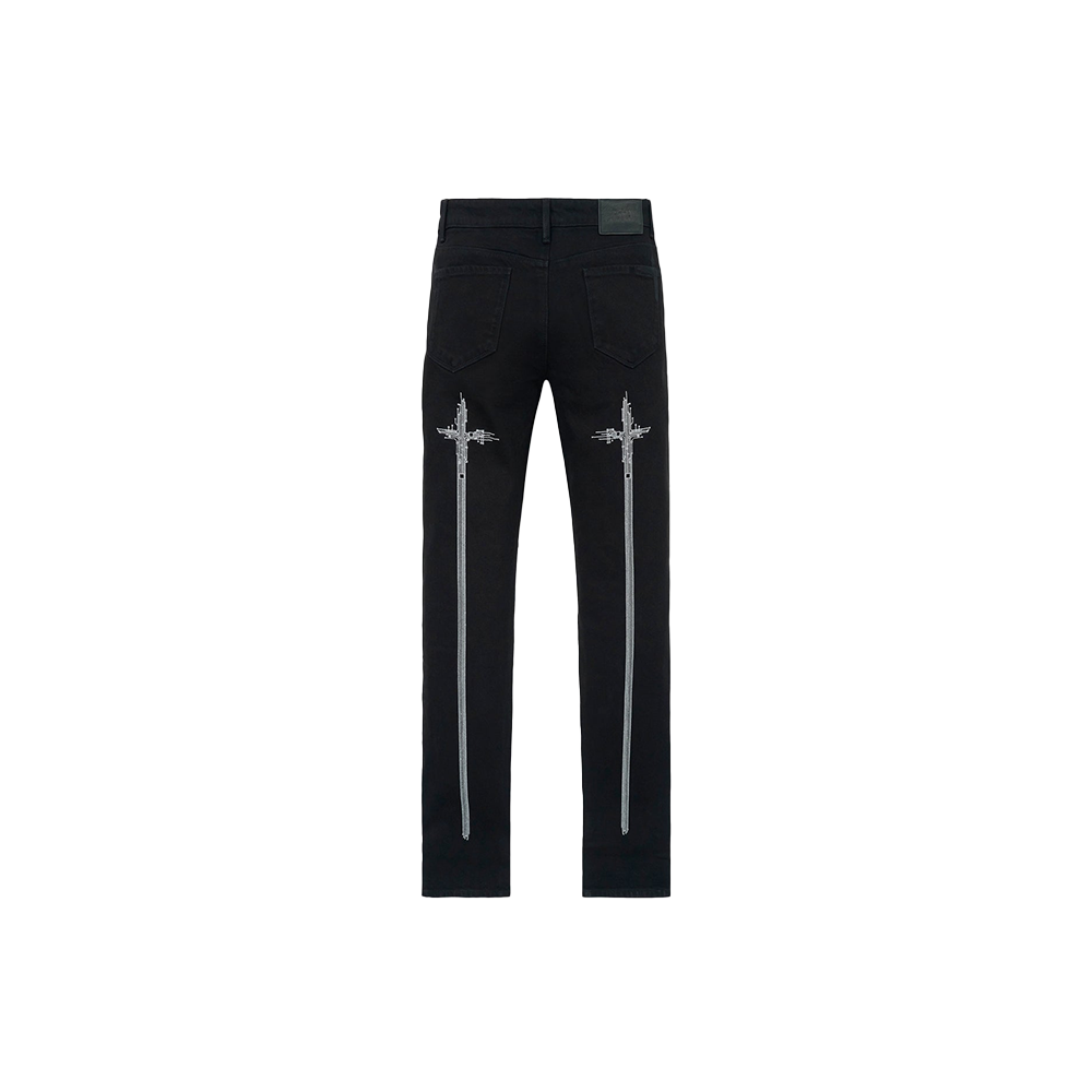 Bryant Skinny Jean 'Black Hologram Digital Cross'