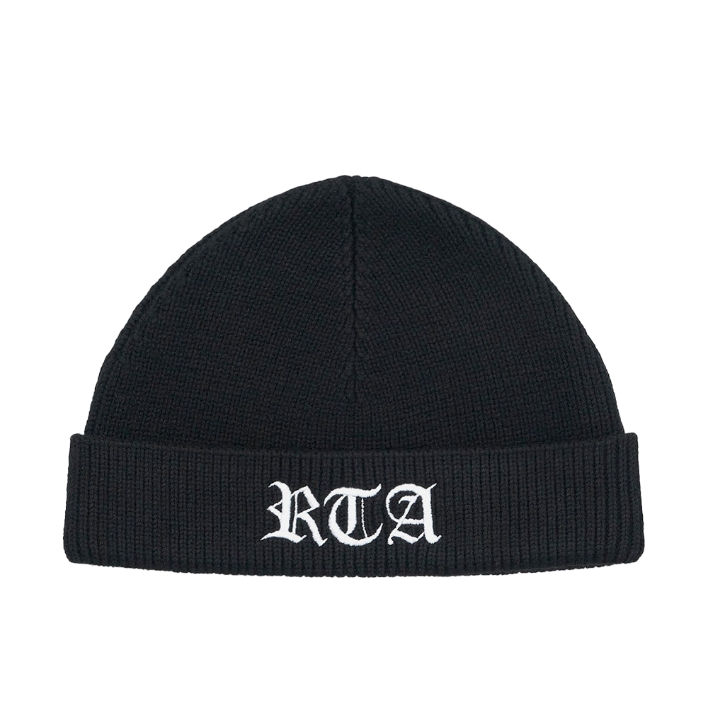 Zion Beanie 'Black Old English Cross'