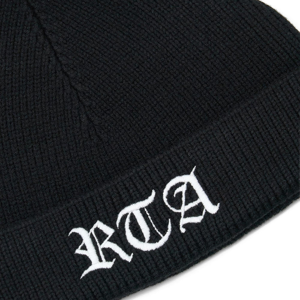Zion Beanie 'Black Old English Cross'
