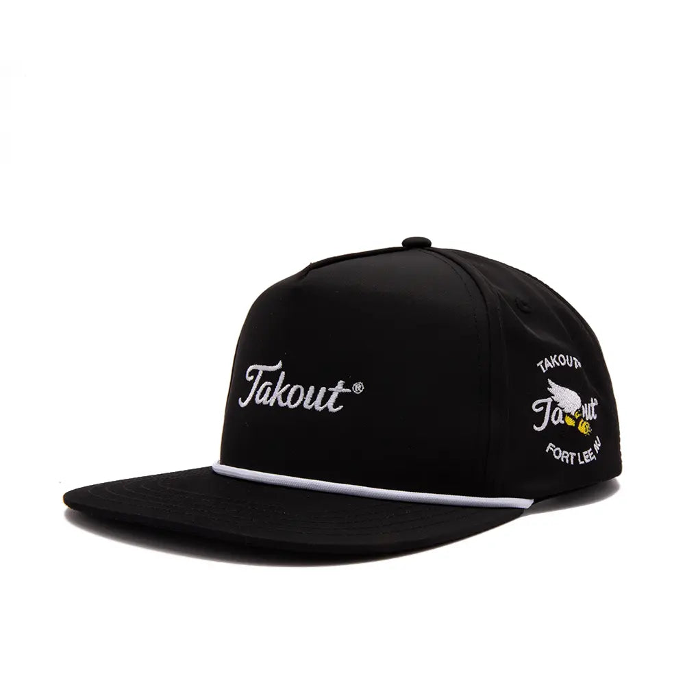 Takout Evergreen Poly Rope 5-Panel Hat 'Black'