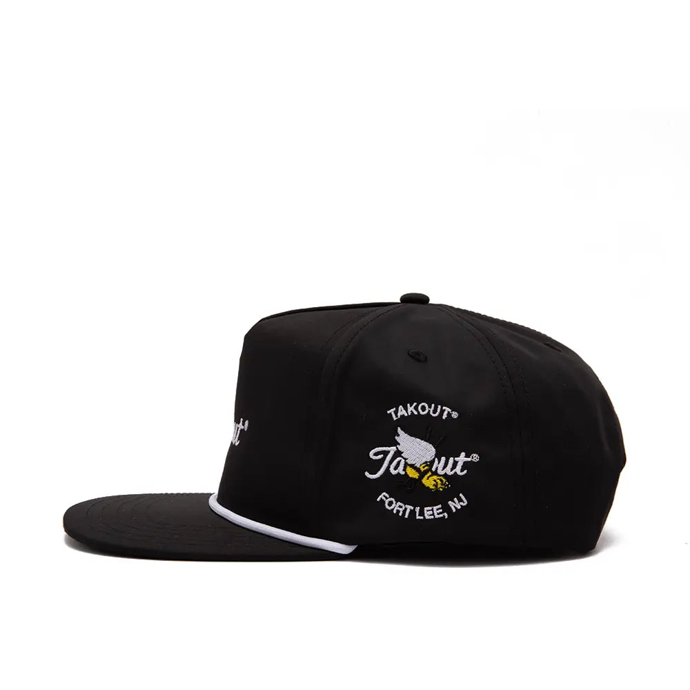 Takout Evergreen Poly Rope 5-Panel Hat 'Black'