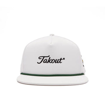 Takout Evergreen Poly Rope 5-Panel Hat 'White'