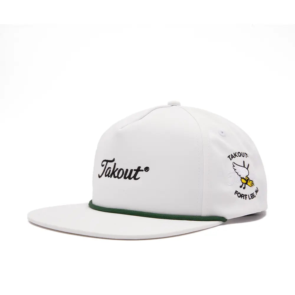 Takout Evergreen Poly Rope 5-Panel Hat 'White'