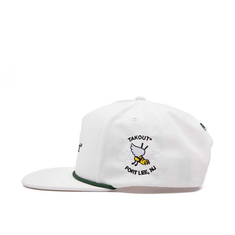 Takout Evergreen Poly Rope 5-Panel Hat 'White'