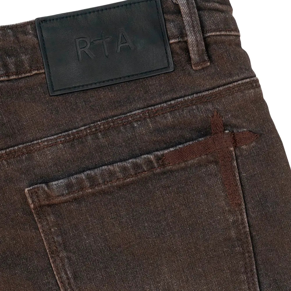 Bryant Skinny Jean 'Mocha Drift Cross Patch'