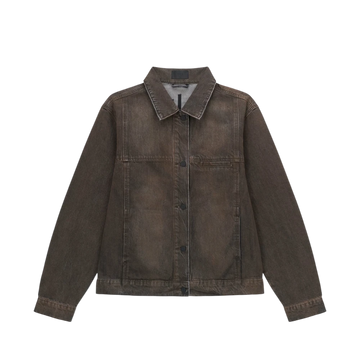 Valentiano Denim Jacket 'Mocha Drift'