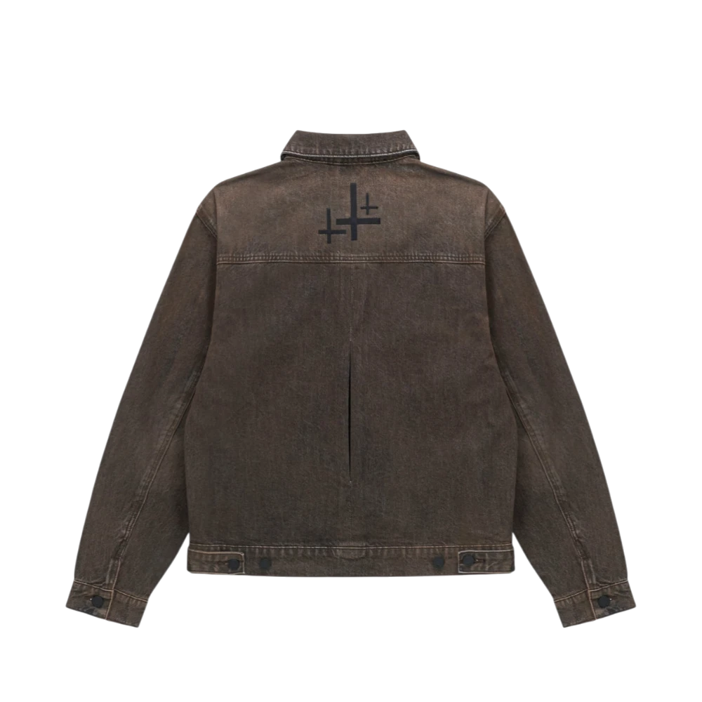 Valentiano Denim Jacket 'Mocha Drift'