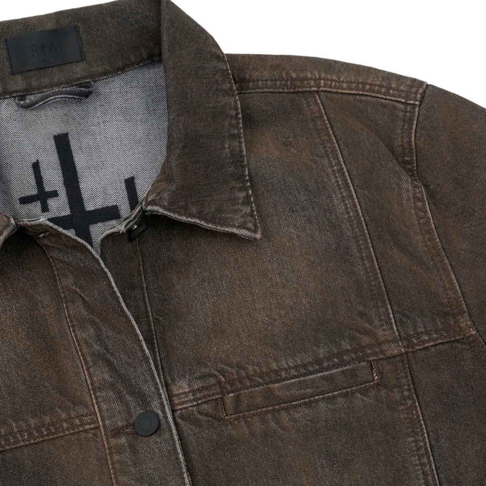 Valentiano Denim Jacket 'Mocha Drift'