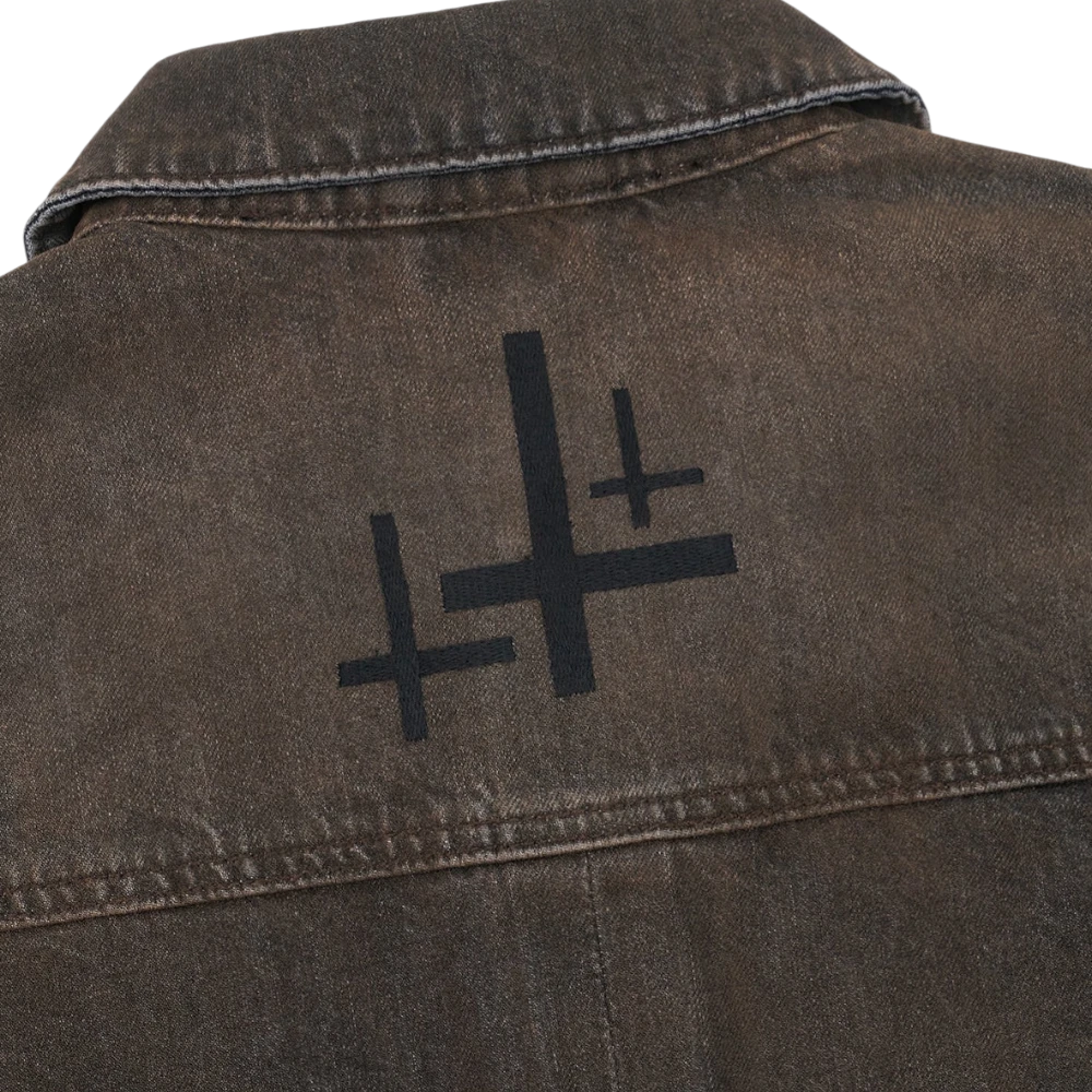 Valentiano Denim Jacket 'Mocha Drift'