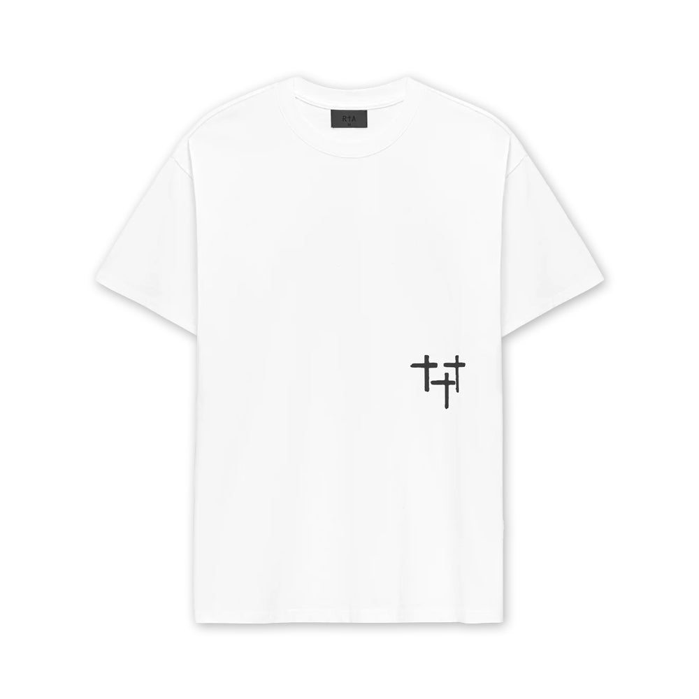 Colin Oversized SS Tee 'White Smoky Stars'