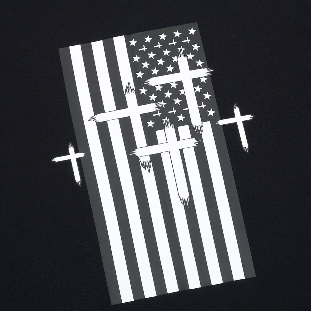 Elian Double Layered Tee 'Black RTA Flag'
