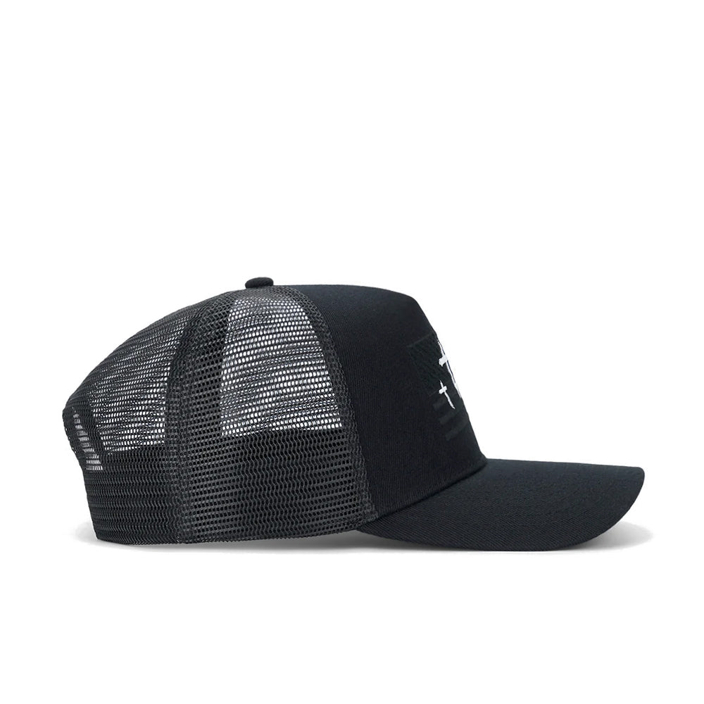 Gideon Trucker Hat 'Black RTA Flag'