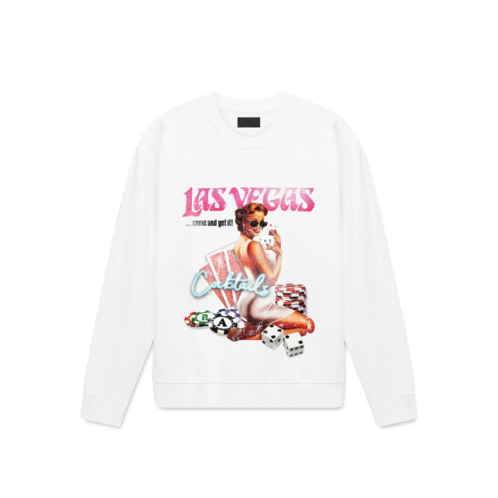 CHARLES Sweatshirt "White Las Vegas Cocktails"