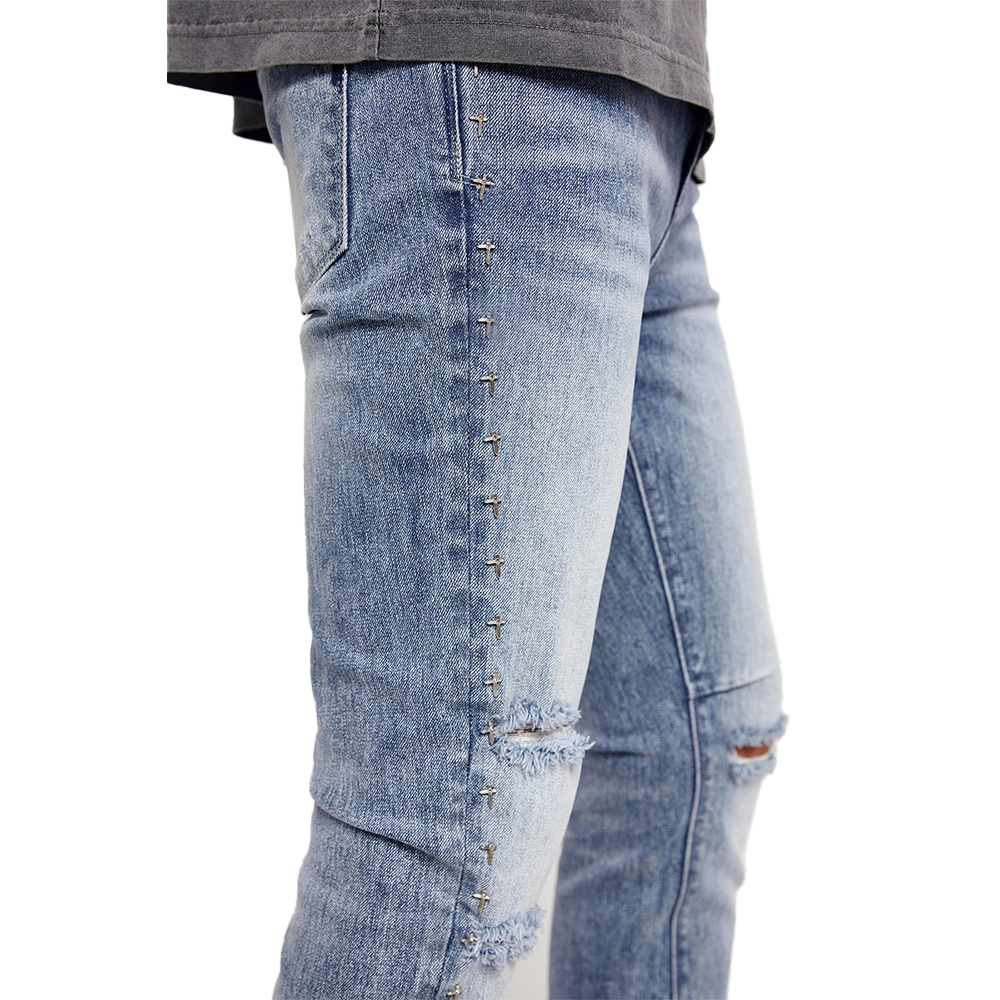 BRYANT Skinny Jean 'Ripped Medium Blue'