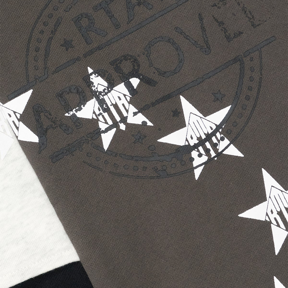 CHARLES Sweatshirt 'Black/ Grey Patchwork'