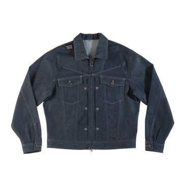 Blouxon Denim Jacket Broken Twill 'Midnight Blue'