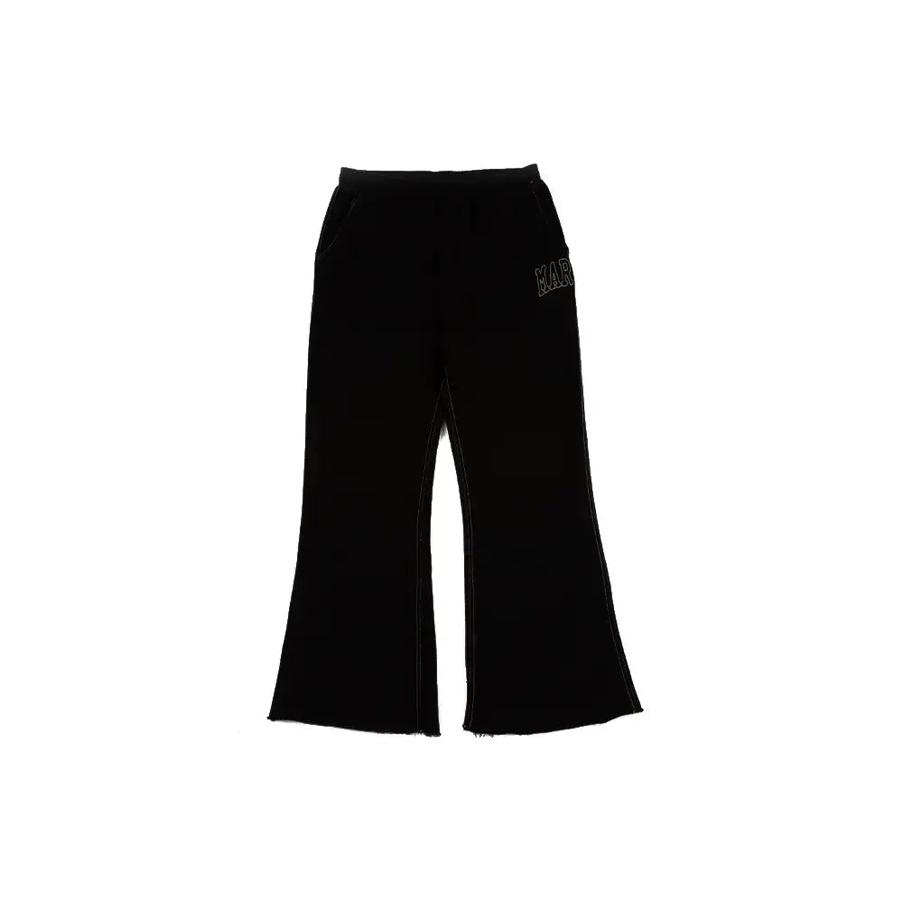 Big Stitch Open Leg Sweatpants 'Black'