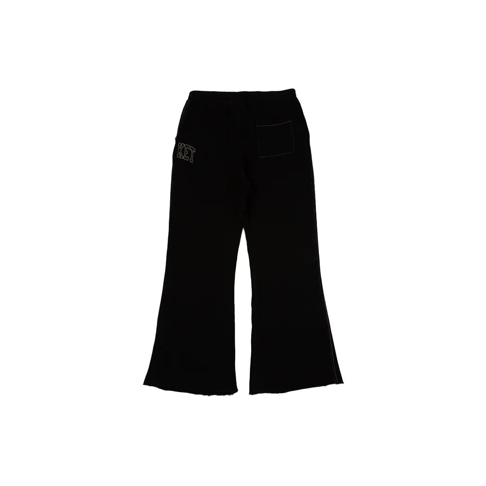 Big Stitch Open Leg Sweatpants 'Black'