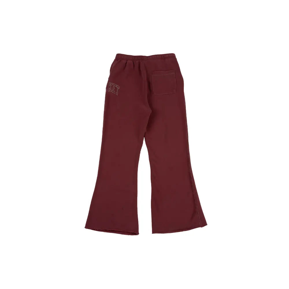 Big Stitch Open Leg Sweatpants 'Oxblood Red'