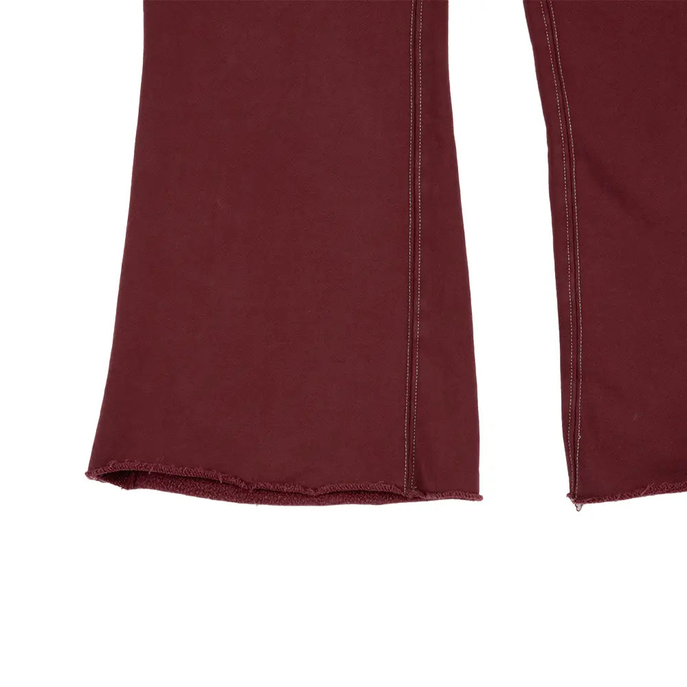Big Stitch Open Leg Sweatpants 'Oxblood Red'