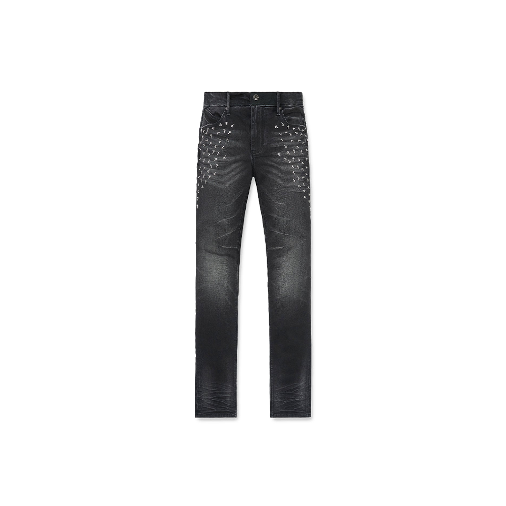 Olivier Skinny Jean 'Graphite Fade Cross'