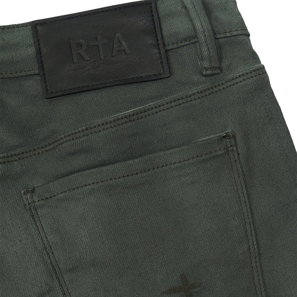 Bryant Skinny Jean 'Dusty Olive Triple Cross'