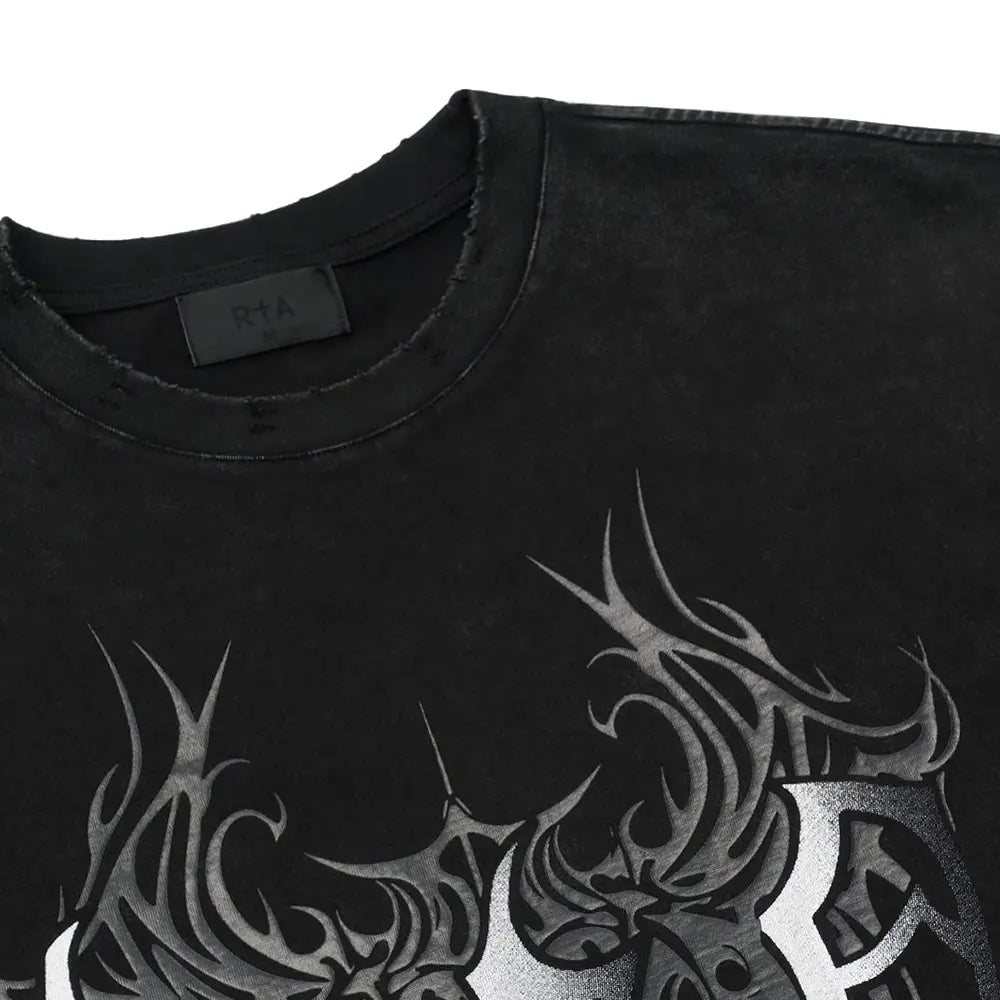 Colin Oversized Short Sleeve Tee 'Black Cyber Sigilism'